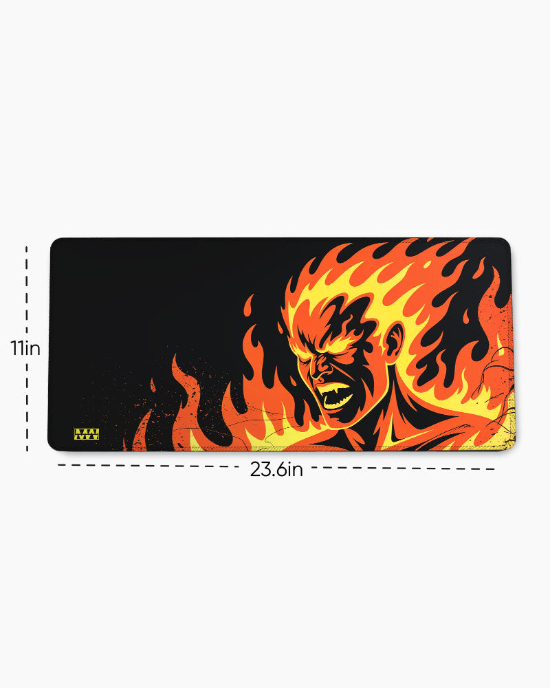Inferno Unleashed Power Beyond Control Deskmat