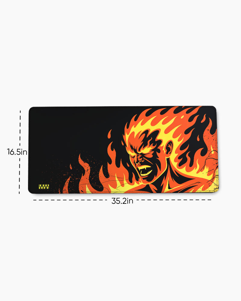 Inferno Unleashed Power Beyond Control Deskmat