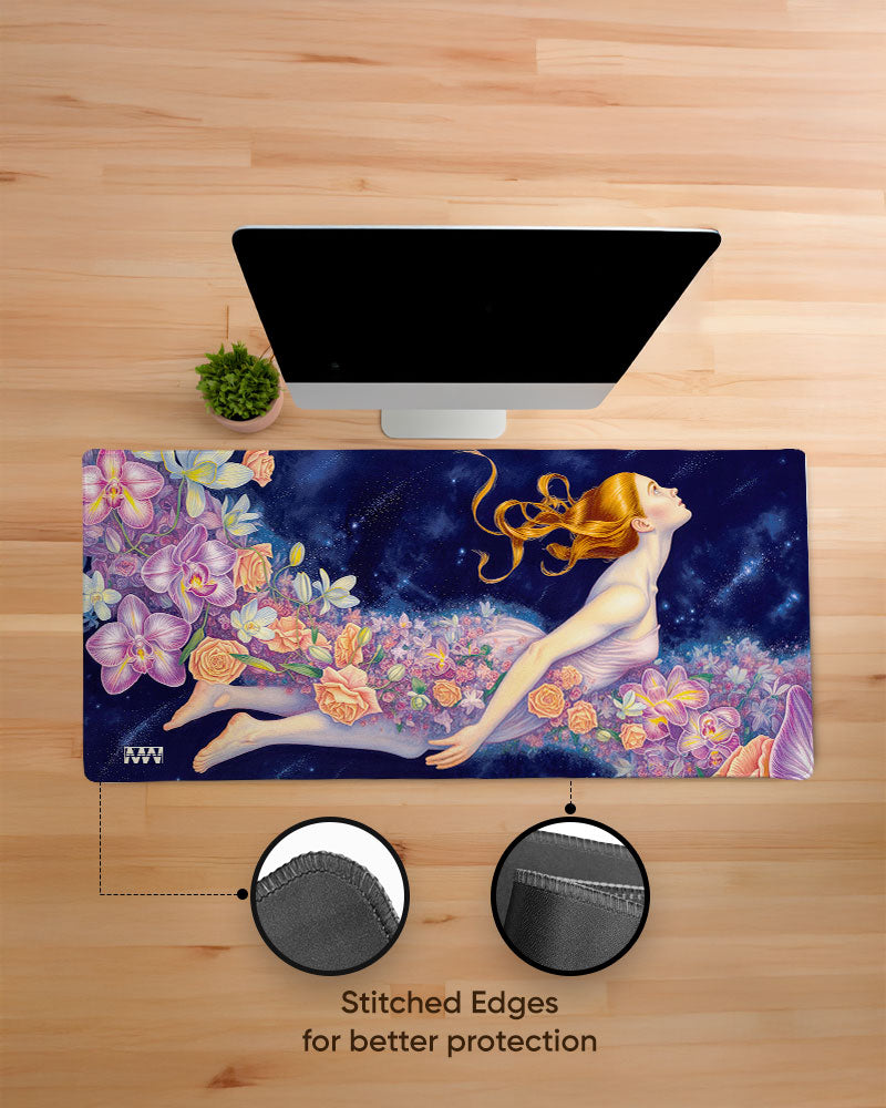 Flora Reverie Bloom Within the Cosmo Deskmat