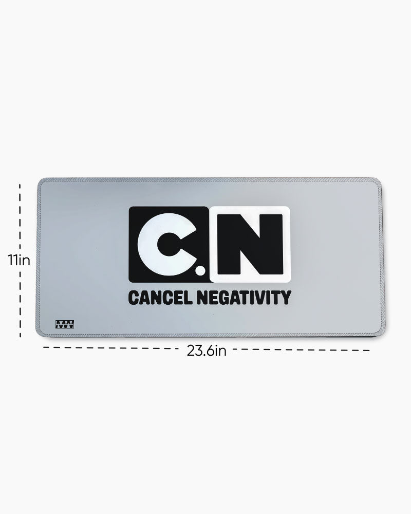 Cancel Negativity Sleek Motivational Desk Mat
