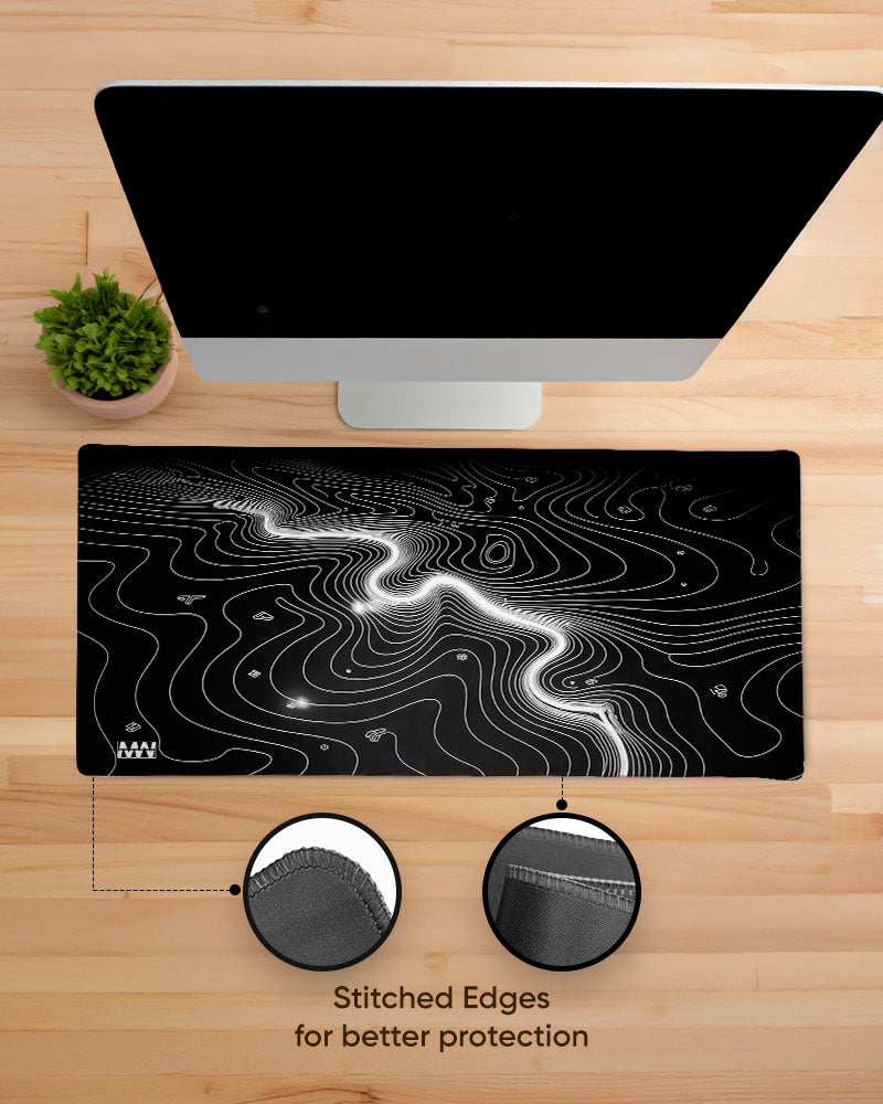 Monochrome Flow Deskmat