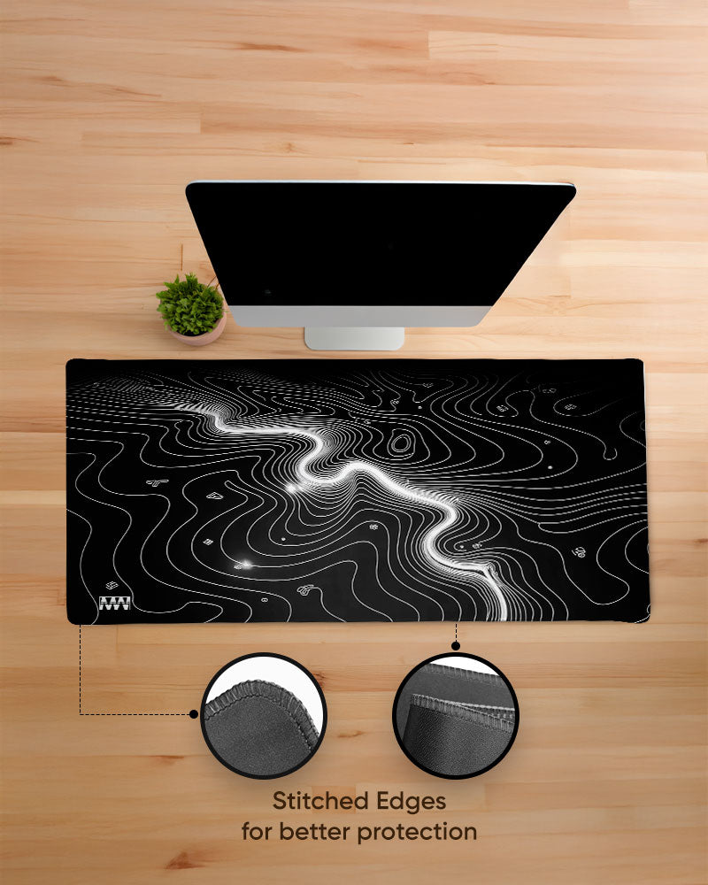 Monochrome Flow Deskmat