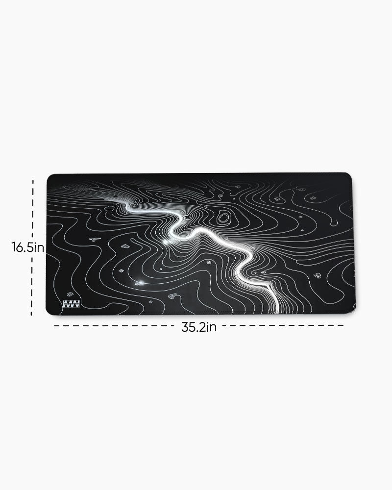 Monochrome Flow Deskmat