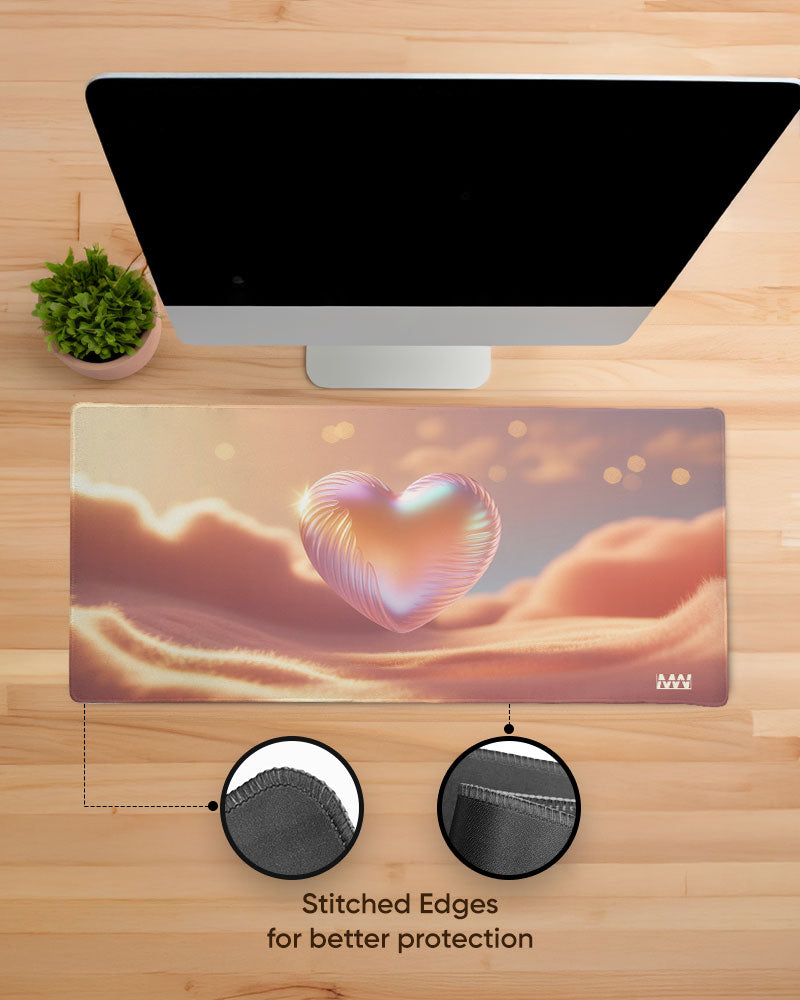Floating Heart Desk Mat