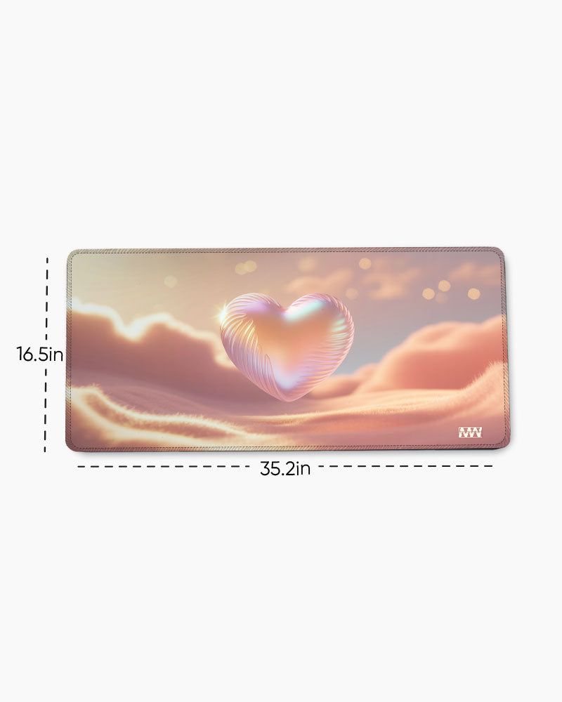 Floating Heart Desk Mat