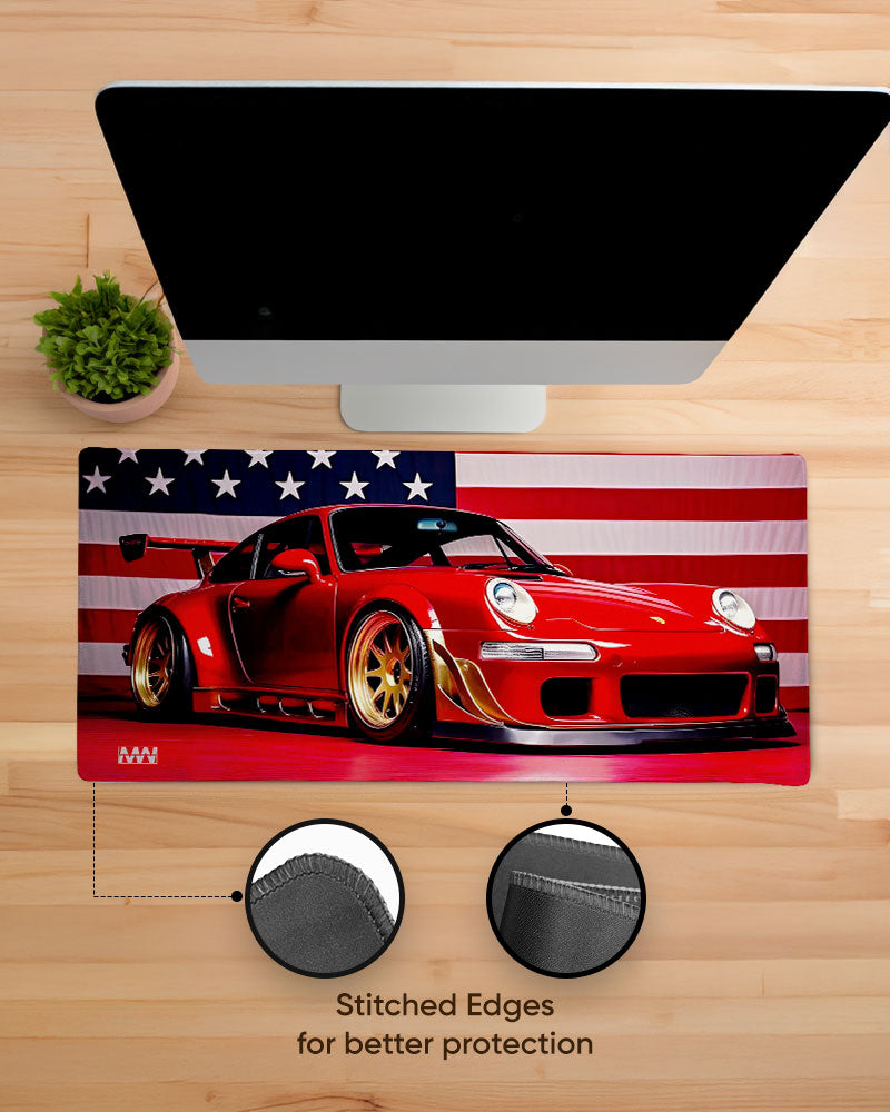 Gold Rush Racer Desk Mat