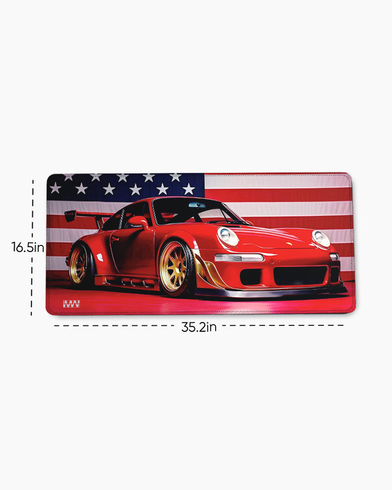 Gold Rush Racer Desk Mat