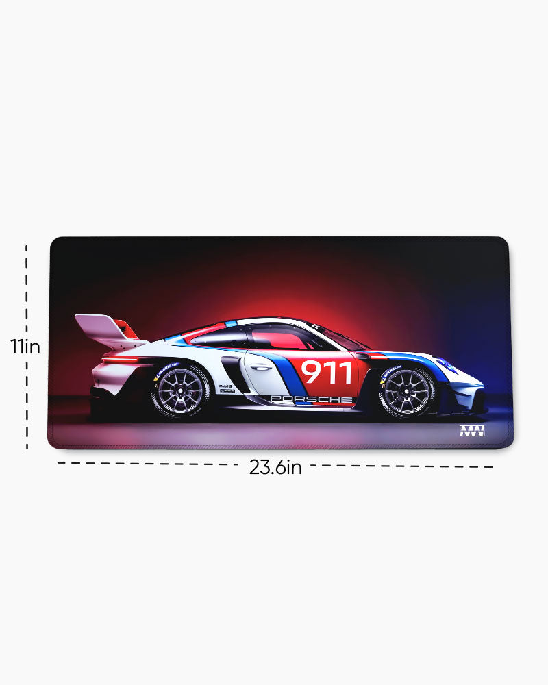 Redline Pursuit Desk Mat