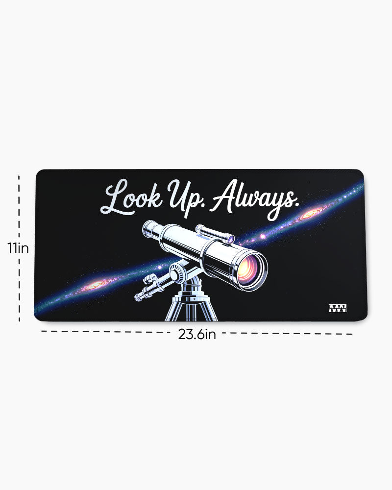 Infinity Above Cosmic Reflection Desk Mat