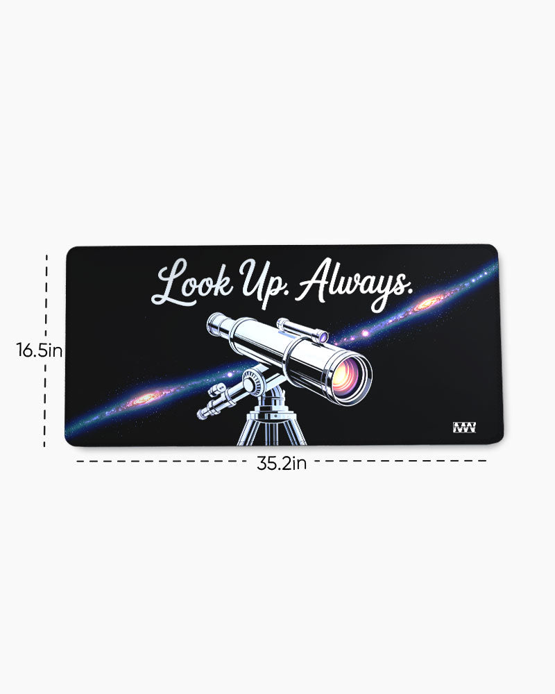 Infinity Above Cosmic Reflection Desk Mat