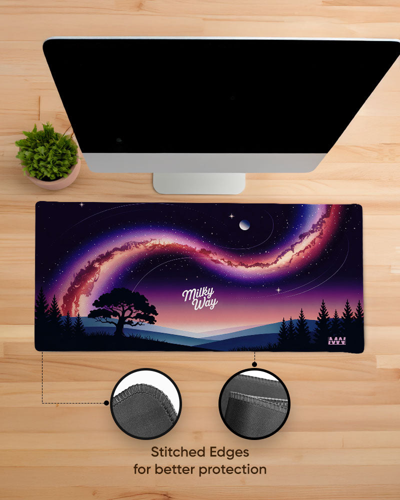 Milky Way Glow Desk Mat