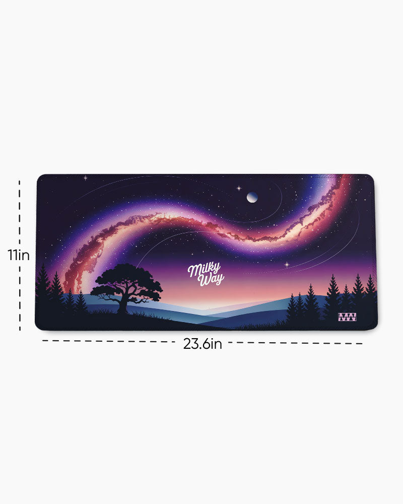 Milky Way Glow Desk Mat