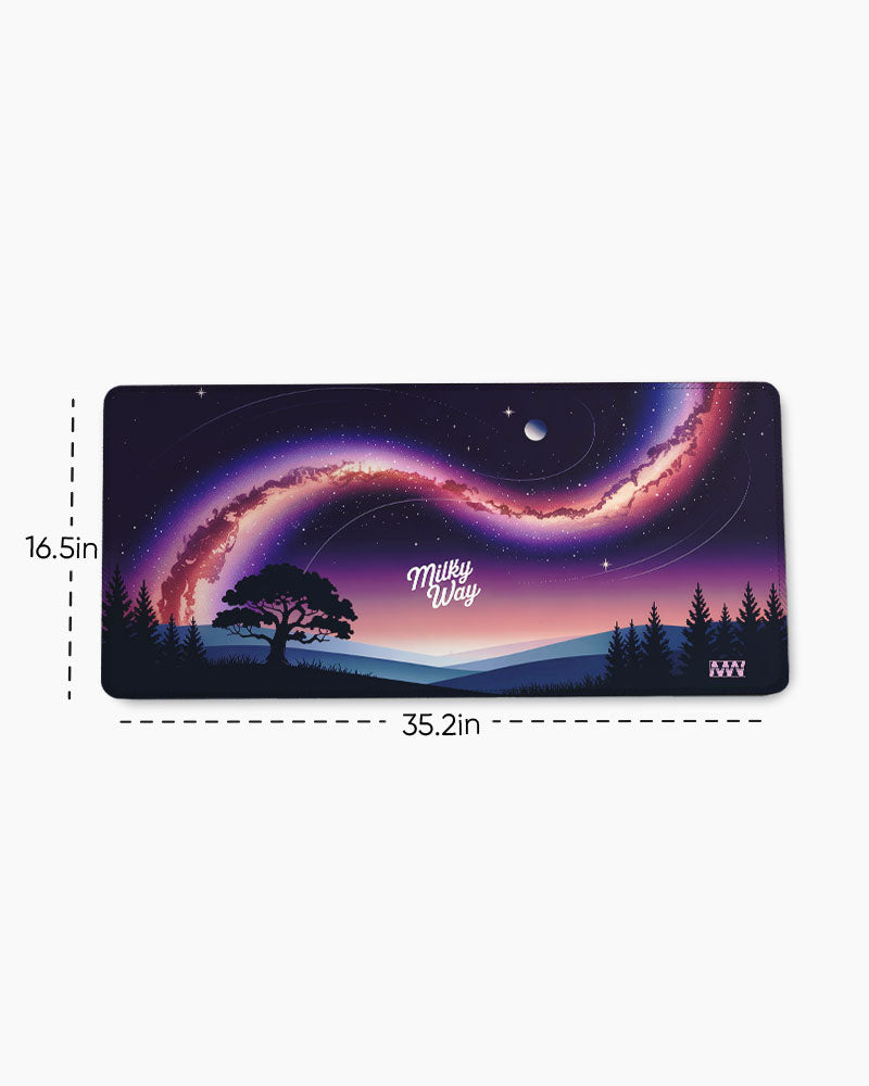 Milky Way Glow Desk Mat