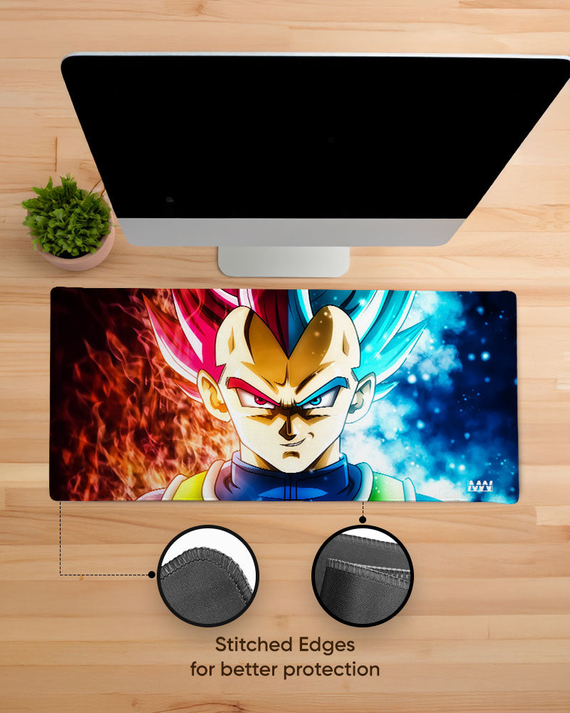 Saiyan Duality Inferno & Frost Desk Mat