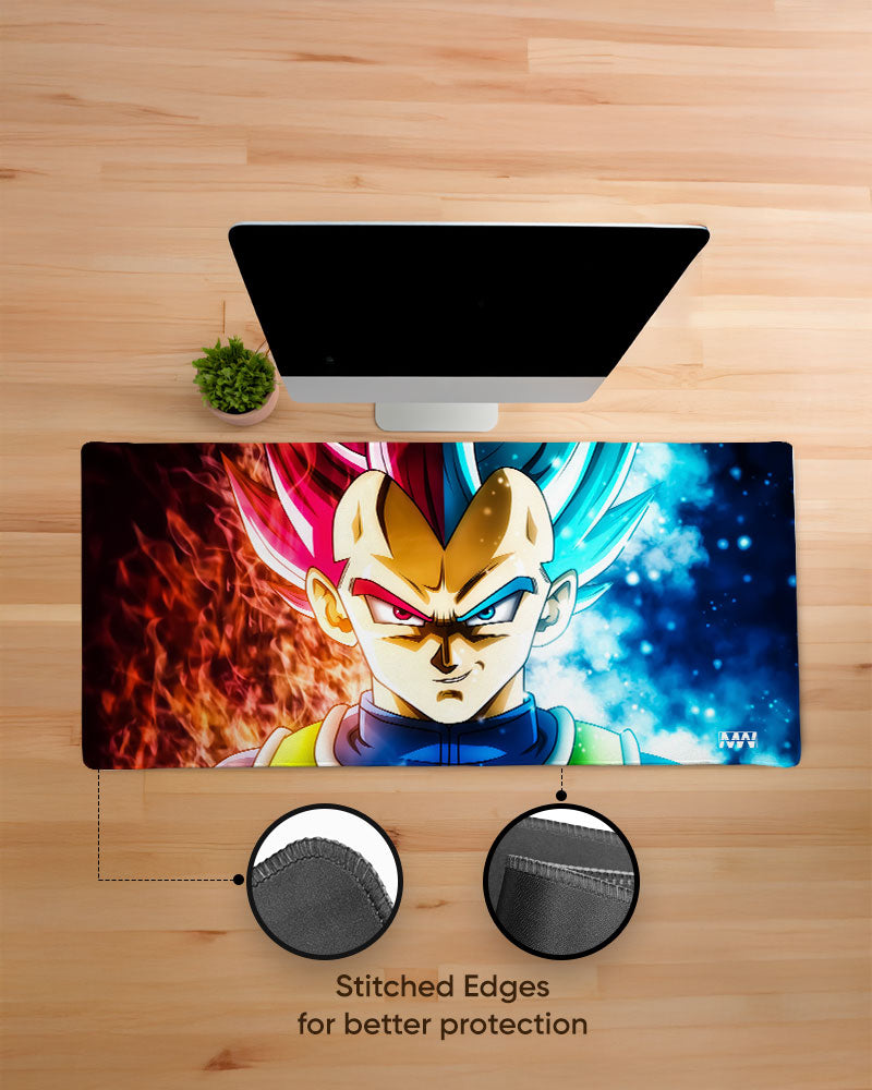 Saiyan Duality Inferno & Frost Desk Mat