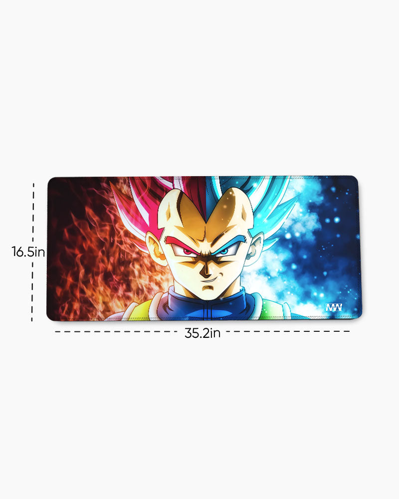 Saiyan Duality Inferno & Frost Desk Mat