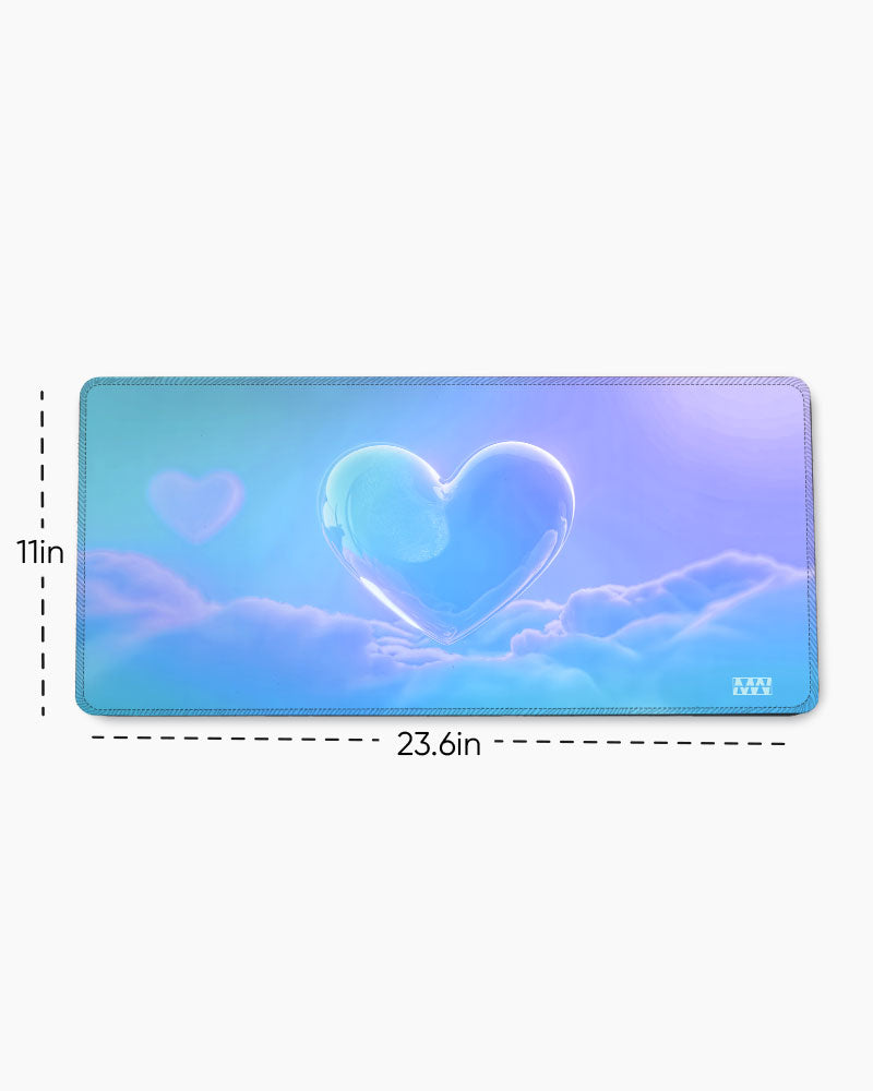Dreambound Heart Ethereal Cloudscape Desk Mat