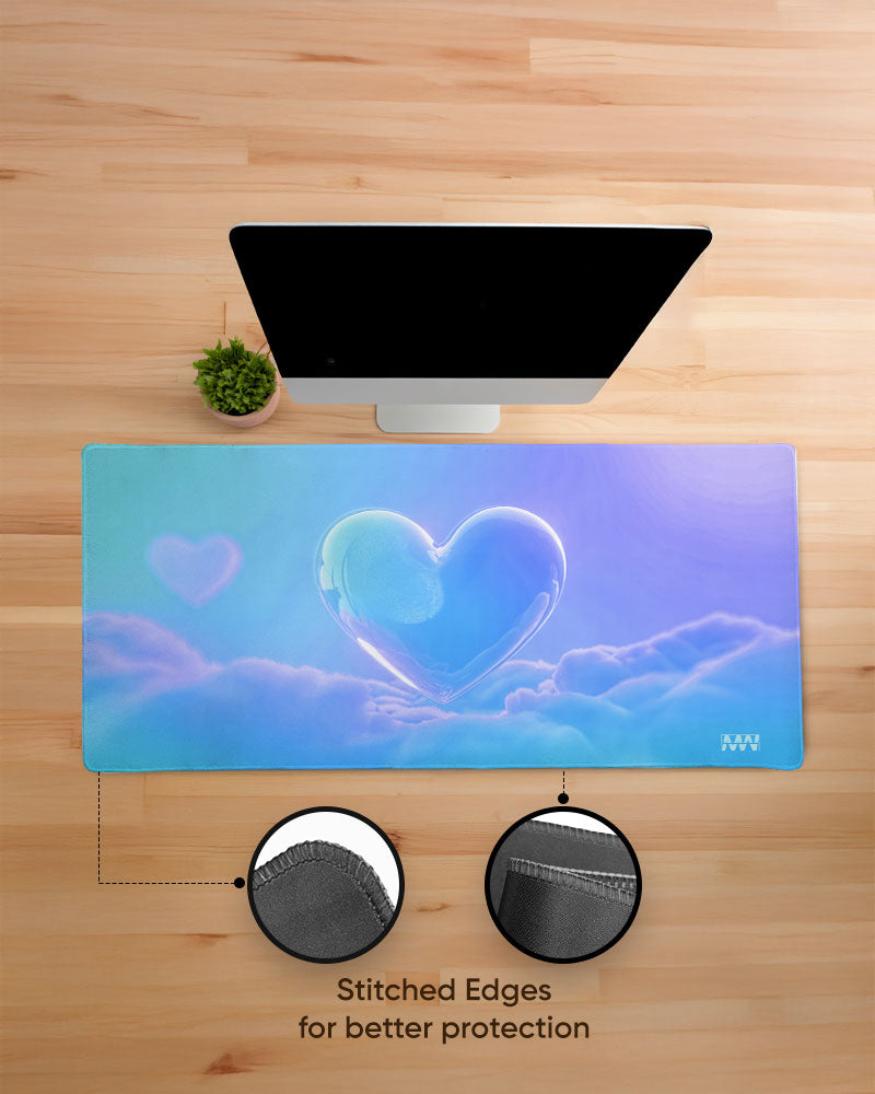 Dreambound Heart Ethereal Cloudscape Desk Mat