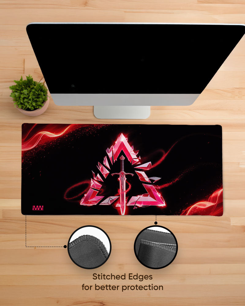 Crimson Edge The Warrior's Blade Desk Mat