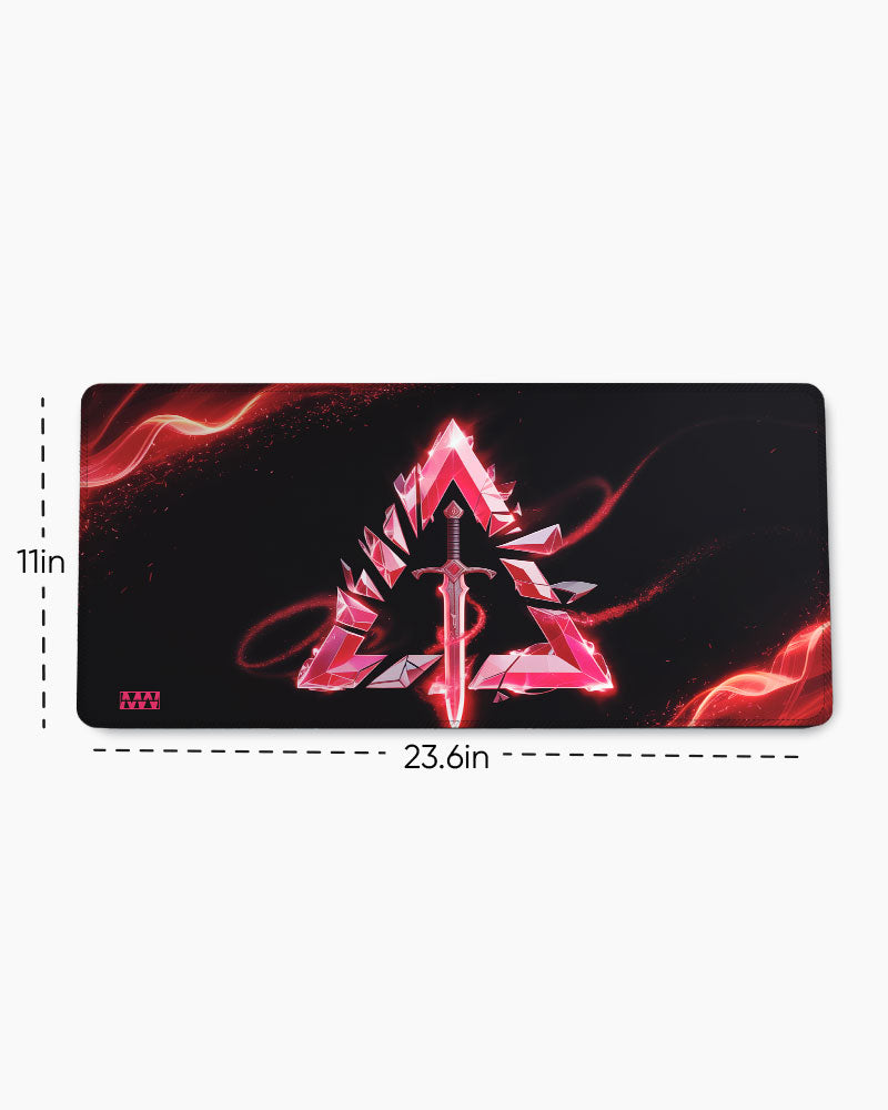 Crimson Edge The Warrior's Blade Desk Mat