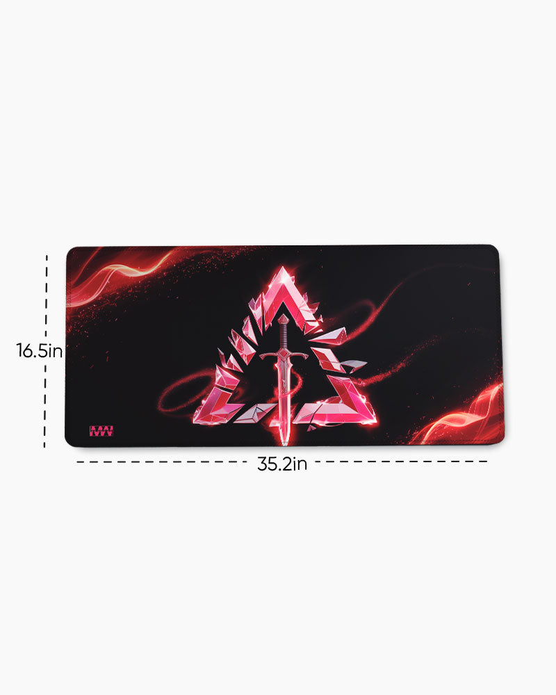 Crimson Edge The Warrior's Blade Desk Mat