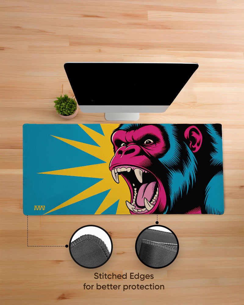 Fury Unleashed Neon Roar Deskmat