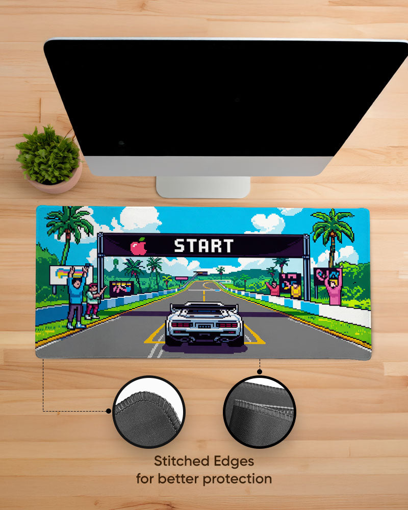 Turbo Start Retro Racing Desk Mat