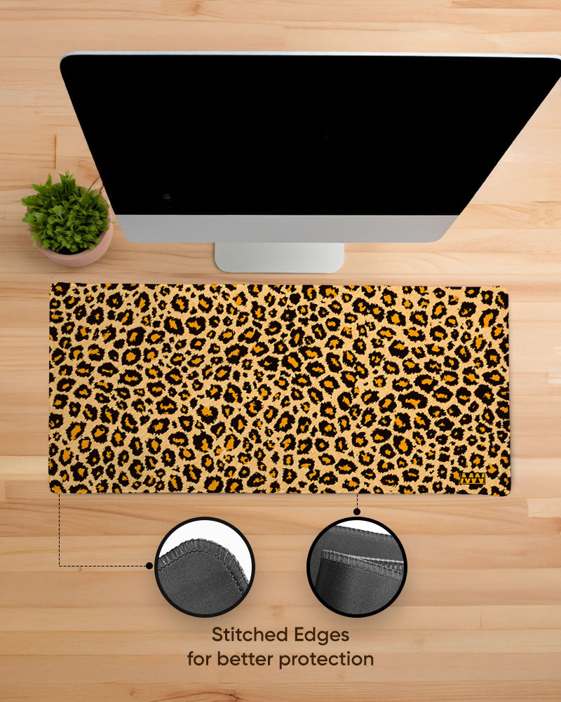 Leopard Prowl Desk Mat