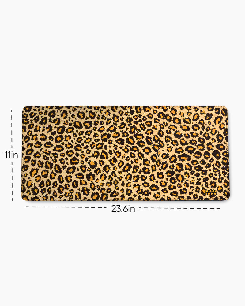Leopard Prowl Desk Mat