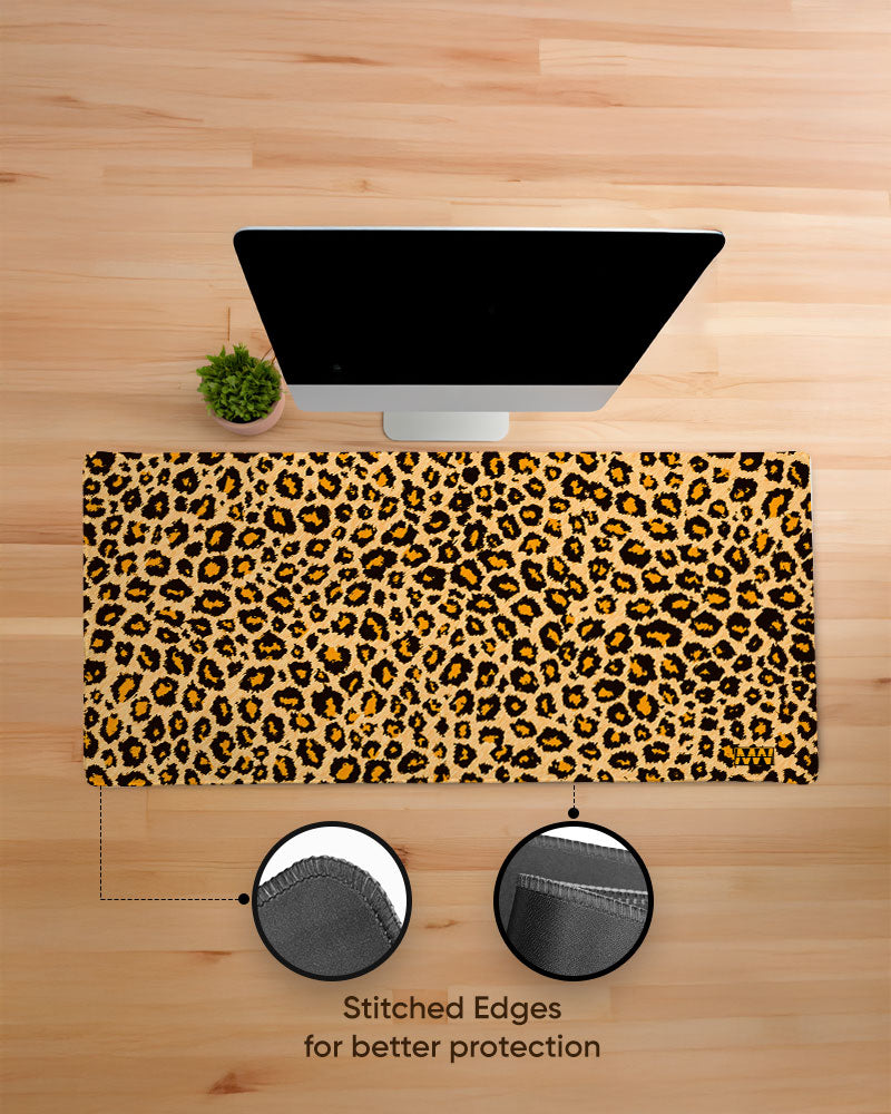 Leopard Prowl Desk Mat