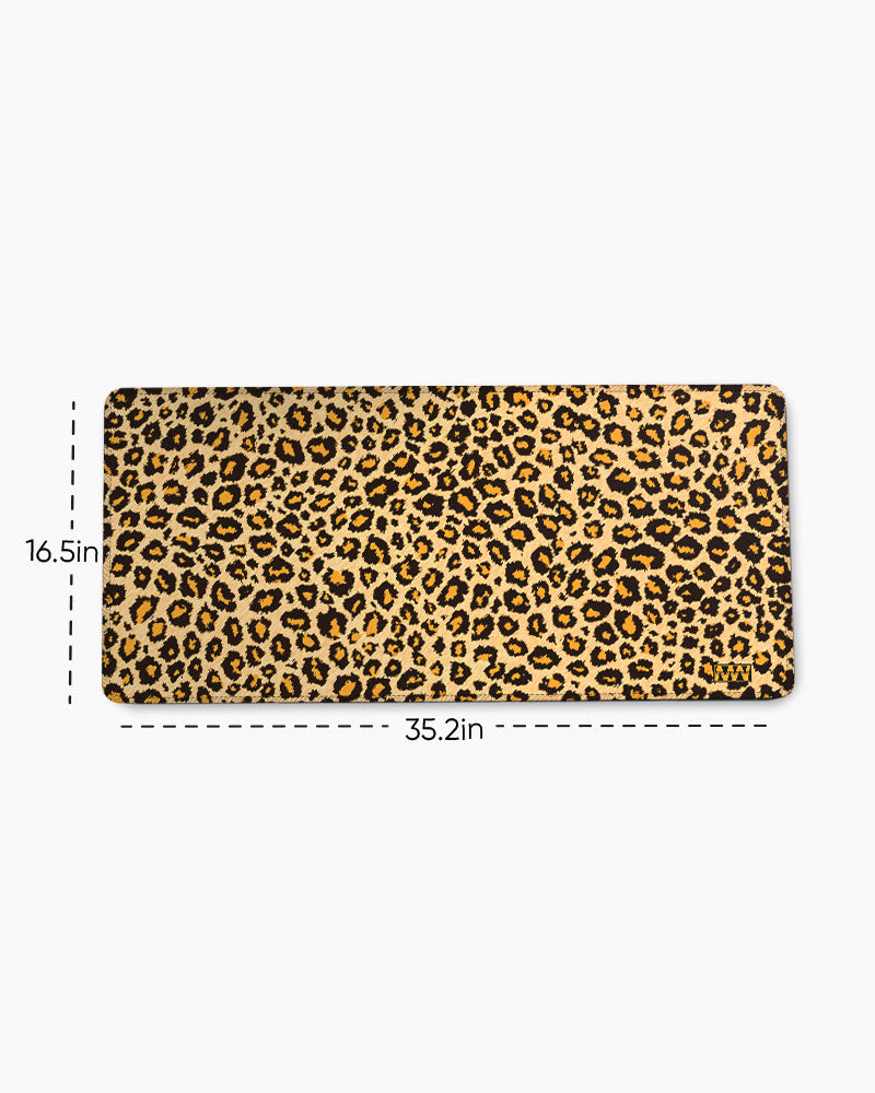 Leopard Prowl Desk Mat