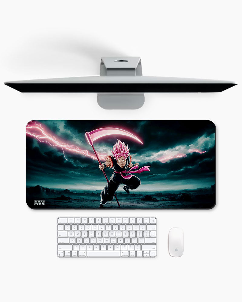 Dark Bloom Goku Black's Scythe Strike Deskmat