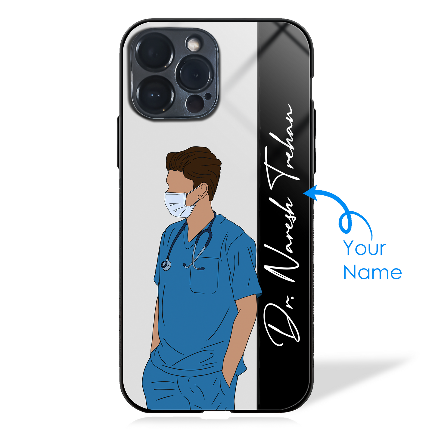 Dr. On Duty β Custom Name Medical Glass Case