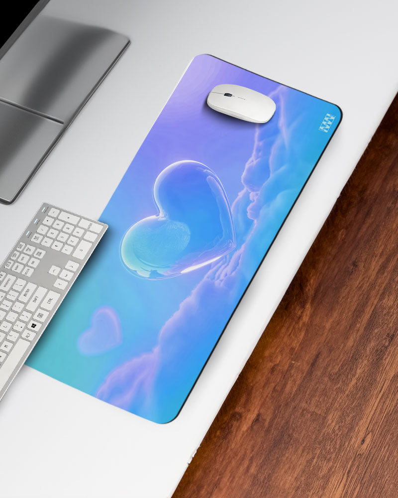 Dreambound Heart Ethereal Cloudscape Desk Mat