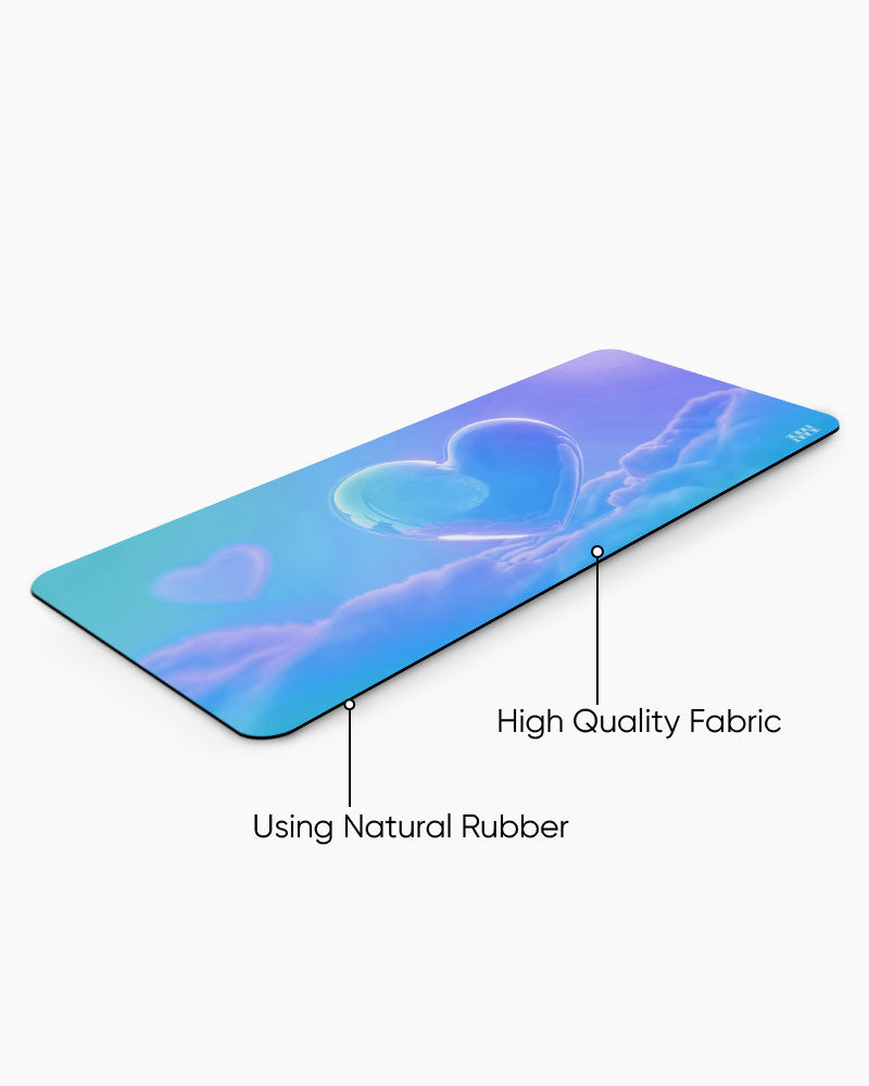 Dreambound Heart Ethereal Cloudscape Desk Mat
