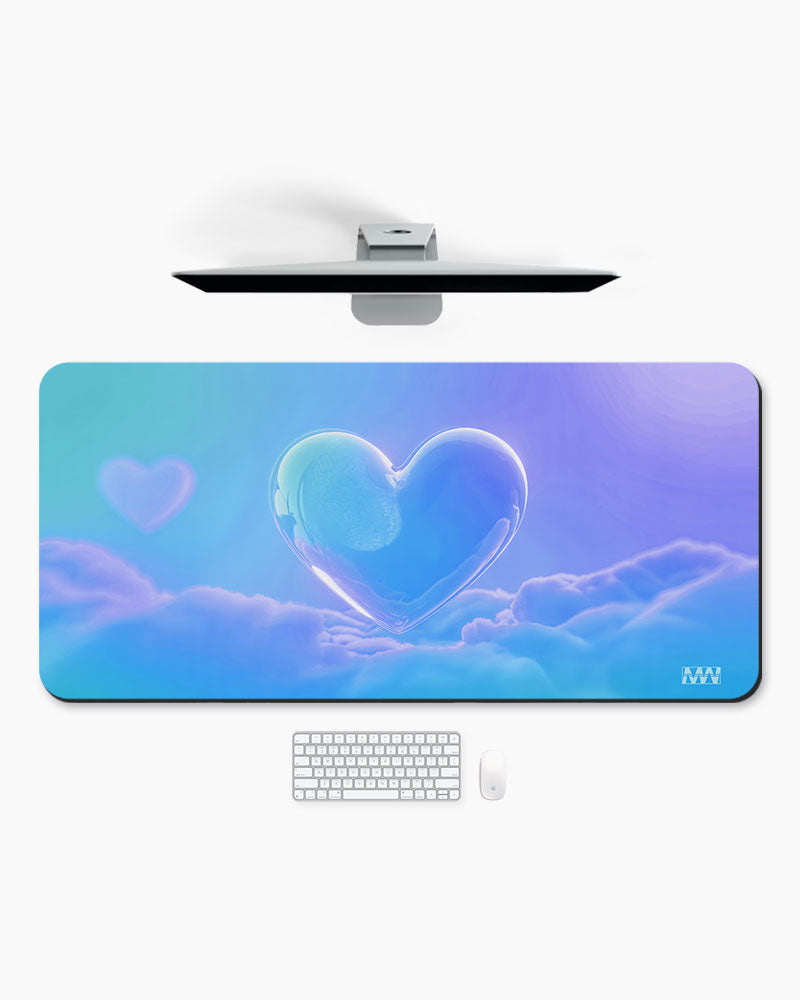 Dreambound Heart Ethereal Cloudscape Desk Mat