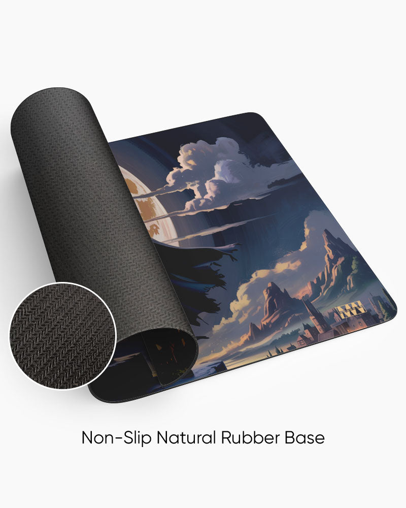 Epic Moonlit Warrior Deskmat