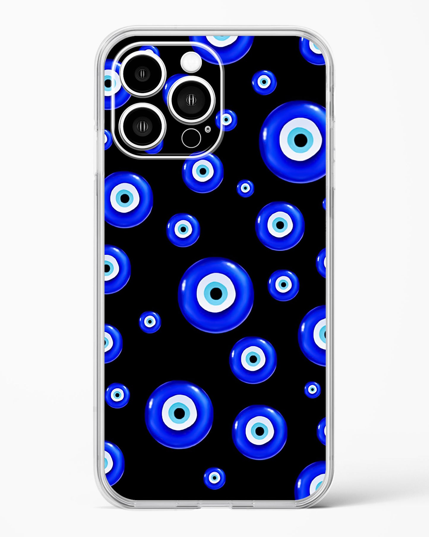 Evil Eye Amulet Protection Clear Silicone Case