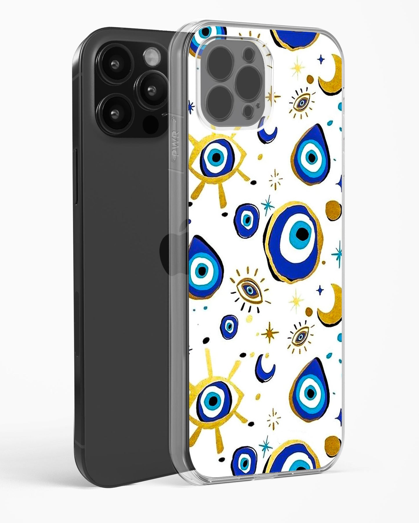 Evil Eye Nazar Protection Clear Silicone Case