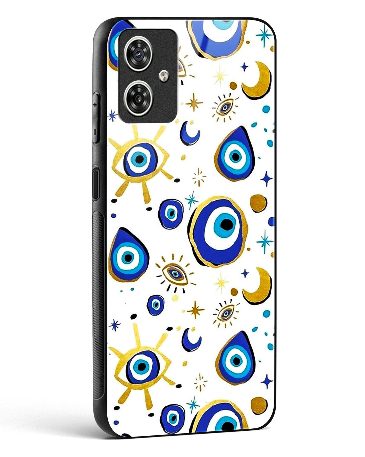 Evil Eye Nazar Protection Glass Phone Case-Moto G54 5G