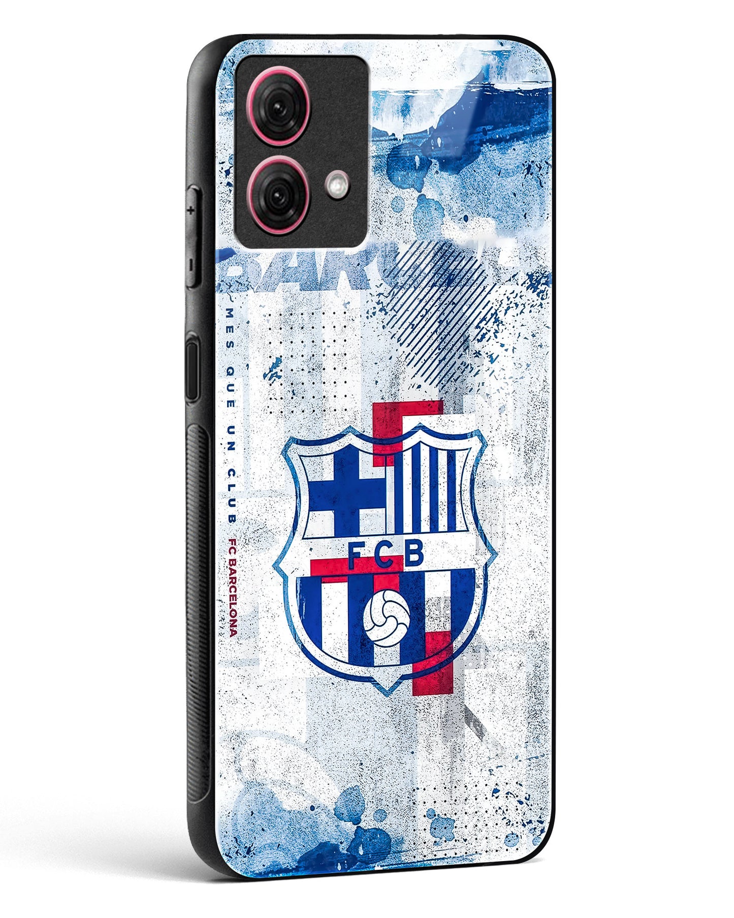 FCB Denim Style Glass Phone Case-Moto G84 5G