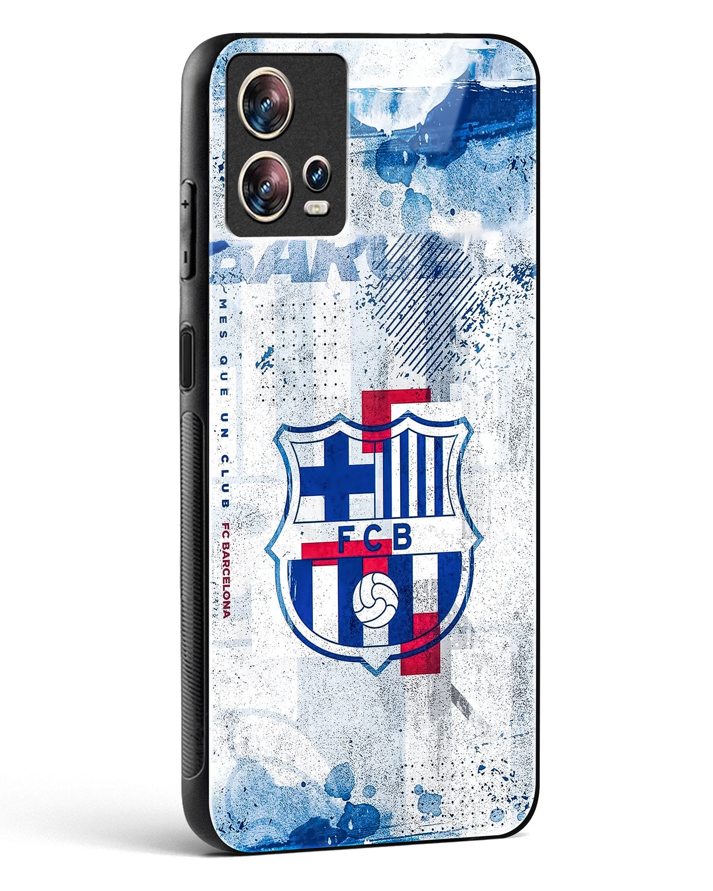 FCB Denim Style Glass Phone Case-Motorola Edge 30 Fusion