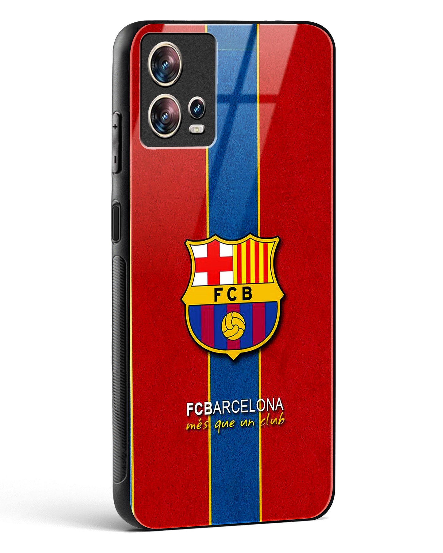 FCB inspired Glass Phone Case-Motorola Edge 30 Fusion