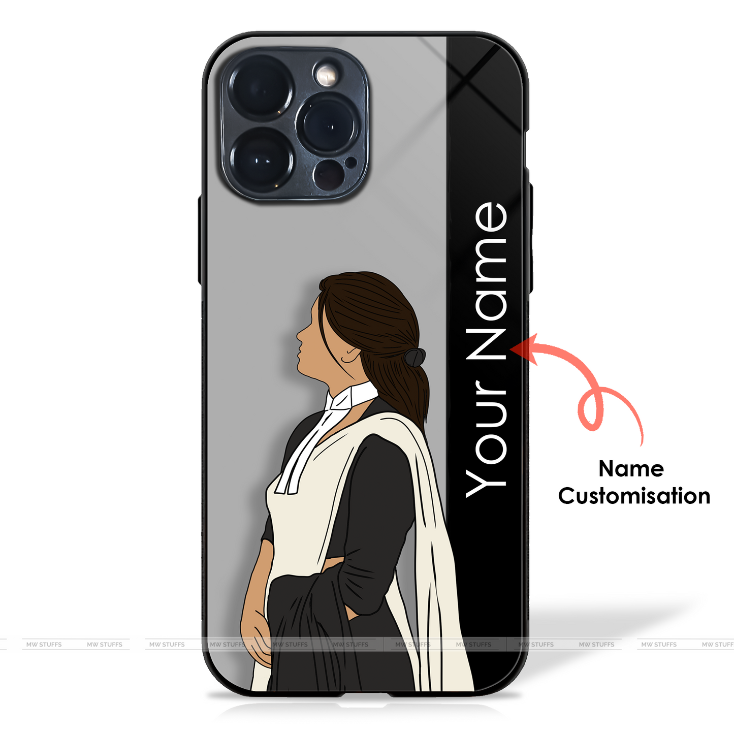 Lawyer/Advocate Custom Name Glass Case (6 illustration styles)