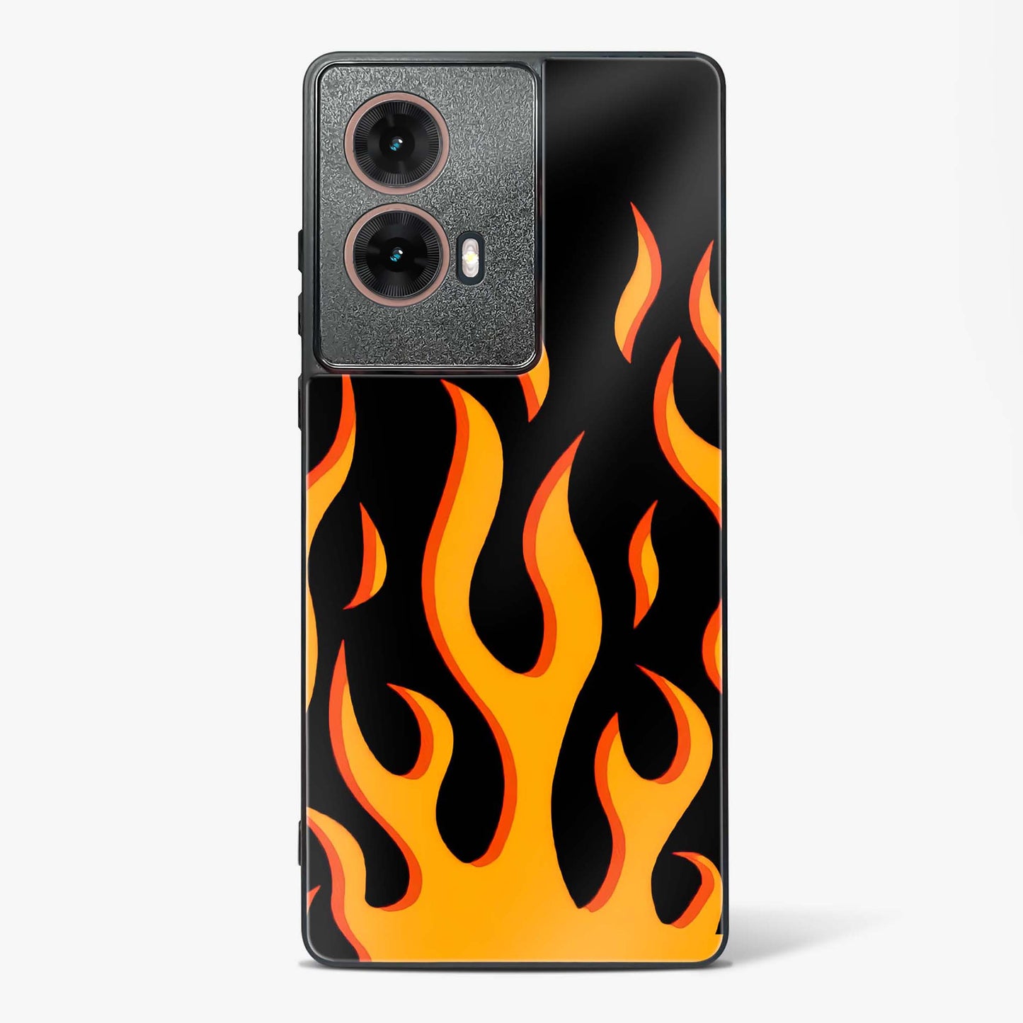 Flame Fusion Glass Phone Case-Moto G85 5G