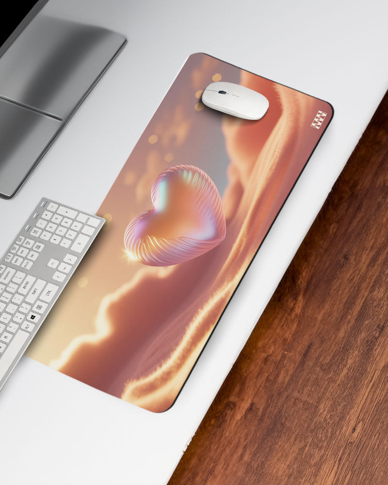Floating Heart Desk Mat