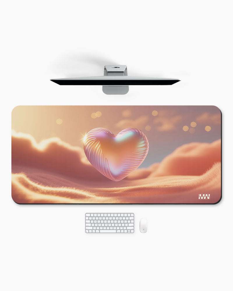 Floating Heart Desk Mat