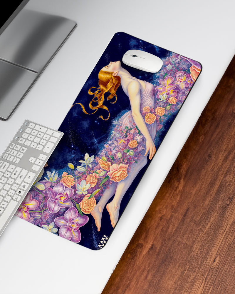 Flora Reverie Bloom Within the Cosmo Deskmat