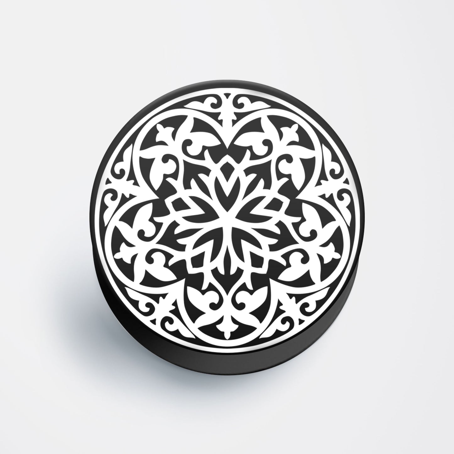 Floral Pattern Flat Pop Holder
