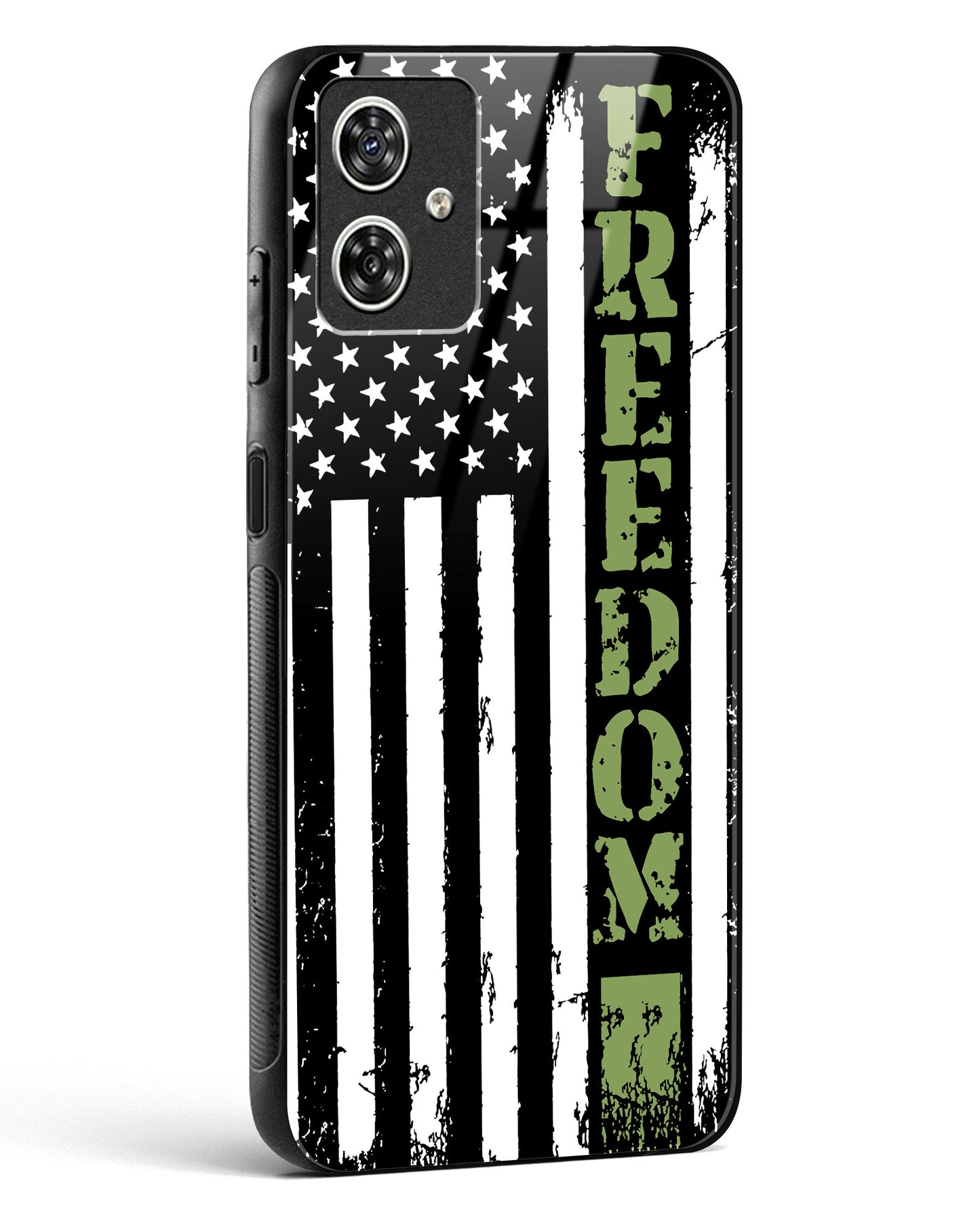 Freedom Flag Glass Phone Case-Moto G54 5G
